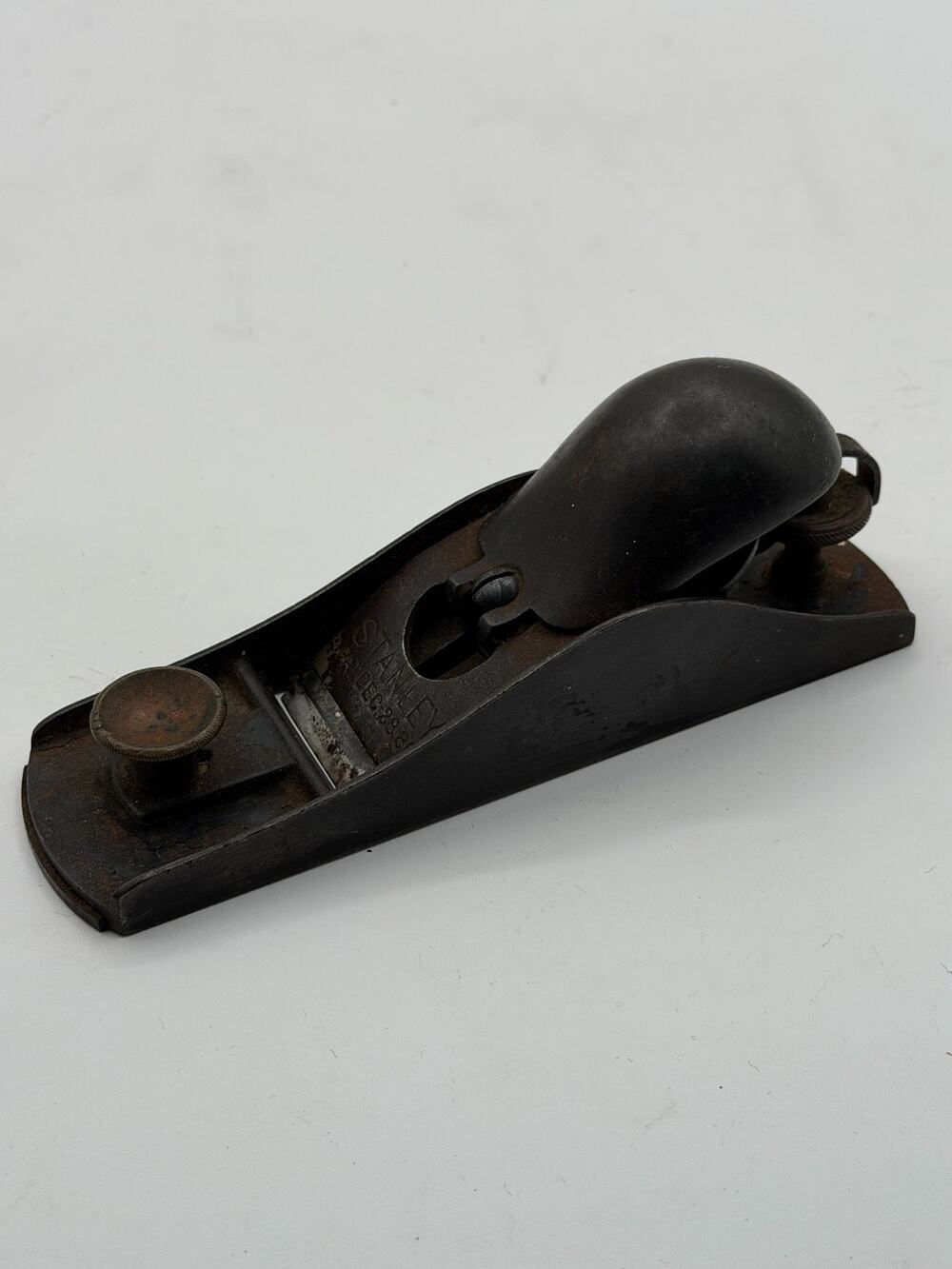 Antique Stanley Cast Iron Hand Block Plane - (~7 Inch)